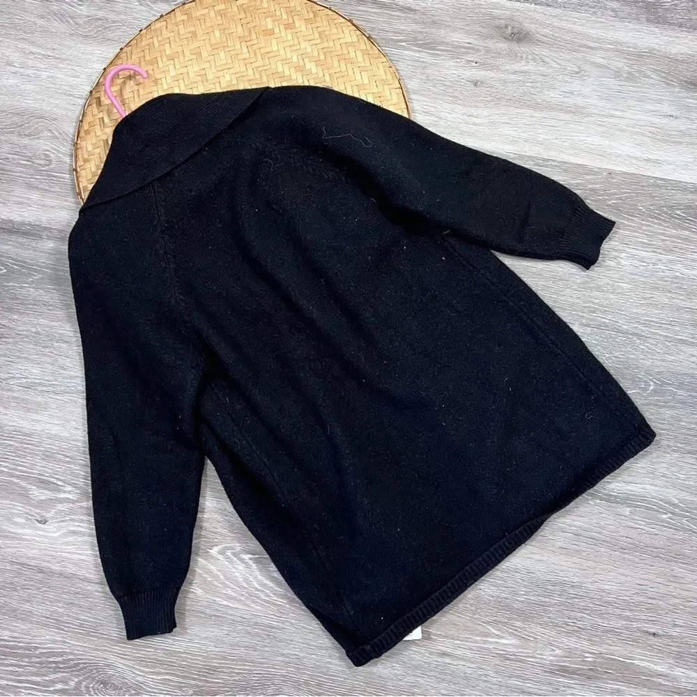 Zara girls black open front‎ cardigan